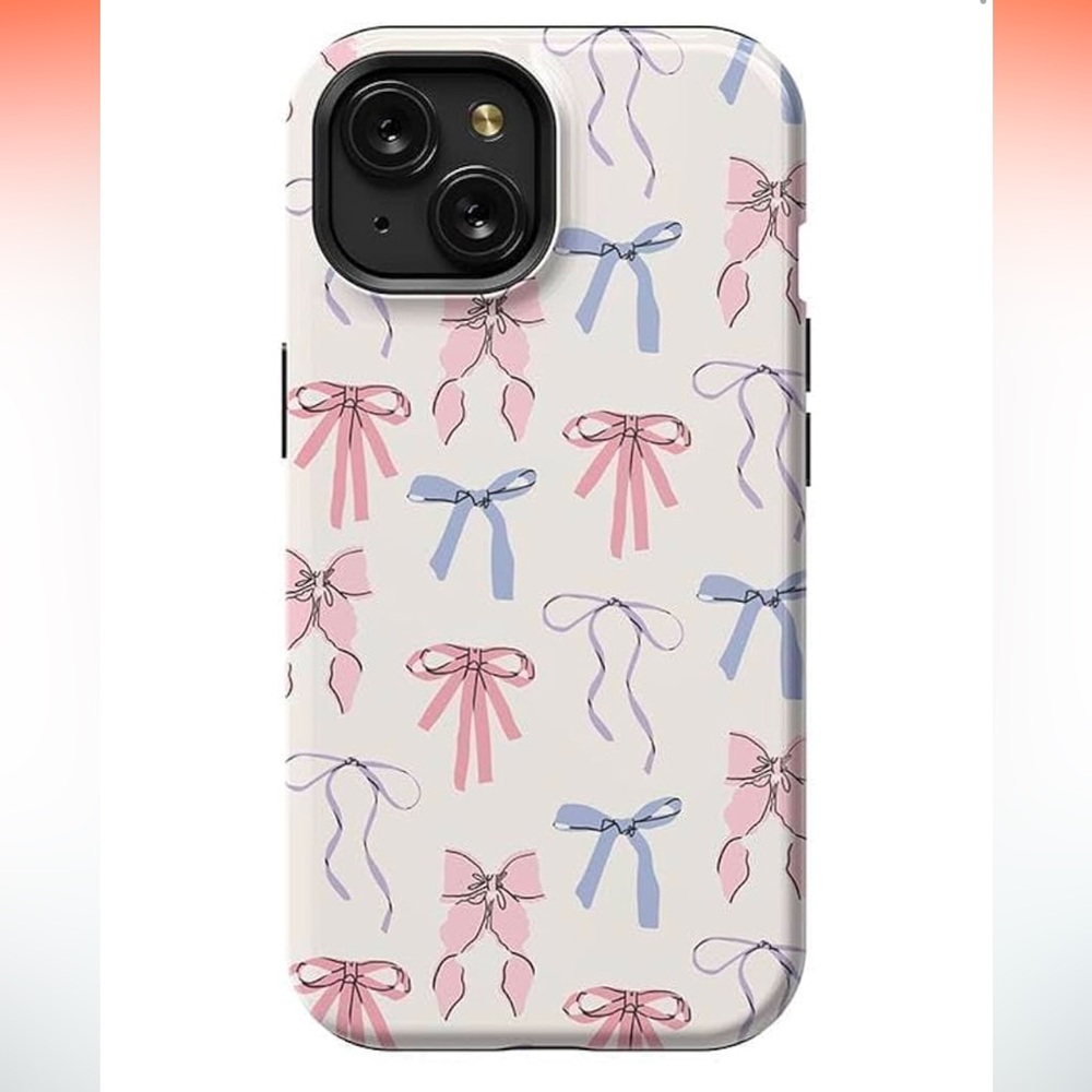 Casely iPhone 13 Pro Max MagSafe Case | Coquette Girlie | Pastel Bows Case. NWT